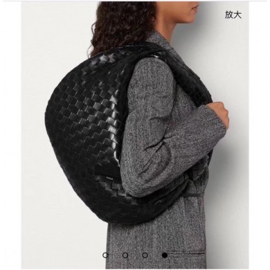 AAA Bottega Veneta Original Weave Leather Bag BV4589 black BV752KV93