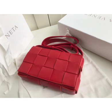 AAA Bottega Veneta Sheepskin Weaving Original Leather 578004 red BV998JH19