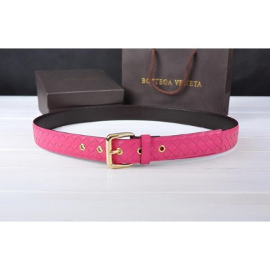 Bottega Veneta Intrecciato Nappa Belt 274483 Rose BV1020mD58
