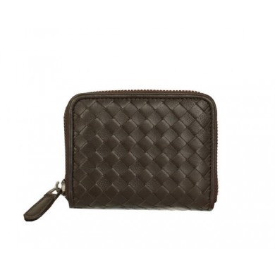Bottega Veneta Intrecciato Nappa Mini Wallet 5818 Brown BV555Gv83