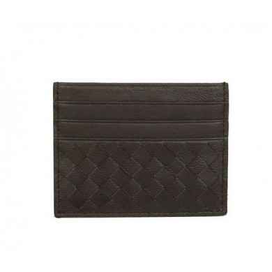 Bottega Veneta Intrecciato VN Card Case 5811 Brown BV781wv88