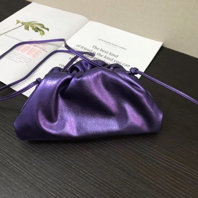 Bottega Veneta Nappa lambskin soft wide large Shoulder Bag 585852 purple BV626aC46