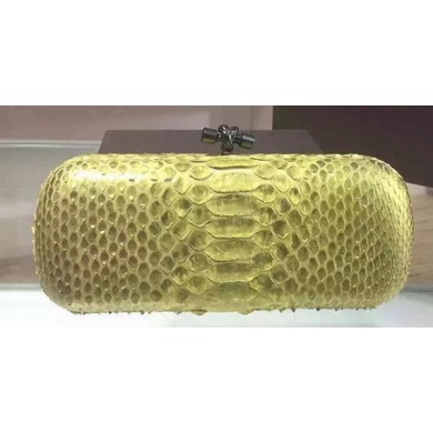 Bottega Veneta Snake Leather Knot Clutch 8651F BV621vK93