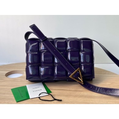 Designer Bottega Veneta PADDED CASSETTE 591970 purple BV1258eL18