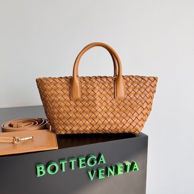 Fake Best Bottega Veneta Mini Cabat 709464 Caramel BV291Nk59
