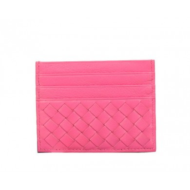 Fake High Quality Bottega Veneta Intrecciato VN Card Case 5811 Peach BV1174Kf26