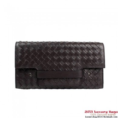 Replica Bottega Veneta 275622 Appia Intrecciato Nappa Continental Wallet Brown BV61DW49