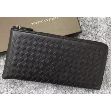 Replica Fashion Bottega Veneta Intrecciato Leather Clutch BV144077 Brown BV763OM94