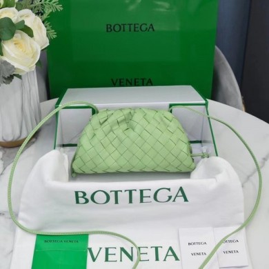 Replica High Quality Bottega Veneta MINI POUCH 585852 light green BV1025Jh90
