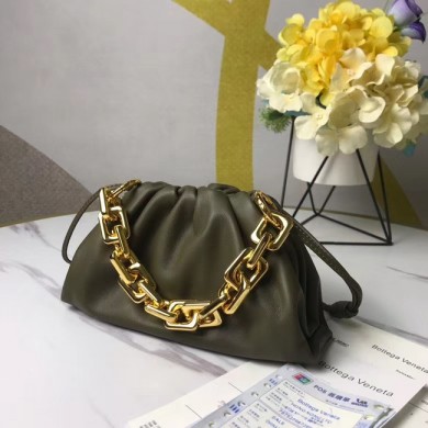 Replica Top Bottega Veneta THE MINI CHAIN POUCH 620229 MUSTARD BV383of41