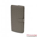 AAA Bottega Veneta 134075 V001N 2808 Intrecciato Nappa Continental Wallet Steel BV461Wl50