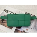 AAA Bottega Veneta CASSETTE Mini intreccio leather belt bag 651053 PARAKEET BV70KV93
