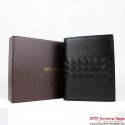 AAAAA Knockoff Bottega Veneta Corot Uncinetto Silk Wallet BV5022 Black BV443gk48