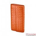 Bottega Veneta 150509 V001N 7504 Intrecciato Nappa Continental Wallet Fire Opal BV742eZ32