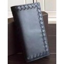 Bottega Veneta Intrecciato Nappa Bi-Flod Wallet BV272541 Black BV285aC46