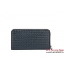 Bottega Veneta Intrecciato Nappa Zippy Wallet 115709-1 Blue BV790ro99