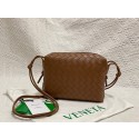 Bottega Veneta Small intrecciato leather cross-body bag 680255 Brown BV25kH80