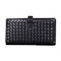 Fake Bottega Veneta Intrecciato Calfskin Wallet BV6033 Black BV374qY98