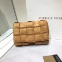 Fake Luxury Bottega Veneta PADDED CASSETTE BAG suede 591970 brown BV872uE99