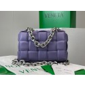 High Quality Fake Bottega Veneta THE CHAIN CASSETTE Expedited Delivery 631421 purple & Hardware Silver finish BV89kU69