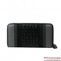 Imitation Bottega Veneta Edoardo Ebano Zip Around Wallet BV5025 Gray BV683Nj42