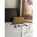 Imitation BOTTEGA VENETA Knot snakeskin-trimmed satin clutch 62548 Bronze BV32QQ72
