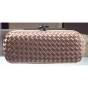 Imitation Bottega Veneta STRETCH Knot Sheepskin Leather Clutch BV8651 Light Gold BV175lL78