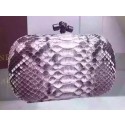 Replica Bottega Veneta Snake Leather Knot Clutch BV8653 Grey BV1162bO12