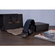 Imitation Bottega Veneta Intrecciato Nappa Belt 274484 Black BV618SU58