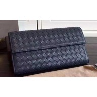Imitation Bottega Veneta Intrecciato Nappa Tri-Flod Wallet BV150507 Royal BV713JC57