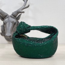 AAA Bottega Veneta Mini with artificial crystals JODIE 651876V green BV1006zZ13