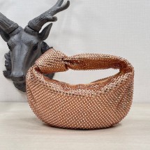 AAAAA Bottega Veneta Mini with artificial crystals JODIE 651876V pink BV1153aM93