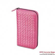 Bottega Veneta 114076 V001N 6202 Intrecciato Nappa Zip Around Wallet Ametista BV1096Jk12