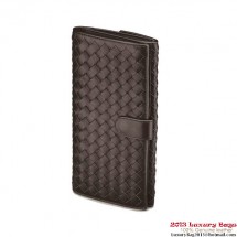 Bottega Veneta 134075 V001N 2040 Intrecciato Nappa Continental Wallet Ebano BV177KX22