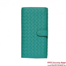 Bottega Veneta 134075 V001N 3600 Intrecciato Nappa Continental Wallet Lagoon BV1138qB82