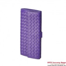 Bottega Veneta 134075 V001N 5102 Intrecciato Nappa Continental Wallet Violet BV591Mc61