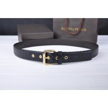 Bottega Veneta Intrecciato Nappa Belt 274483 Black BV796xh67