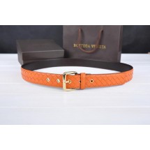 Bottega Veneta Intrecciato Nappa Belt 274483 Orange BV1179rH96