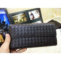 Bottega Veneta Intrecciato Nappa Continental Wallets 5809 Brown BV866Rp39