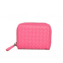 Bottega Veneta Intrecciato Nappa Mini Wallet 5818 Peach BV134XW58