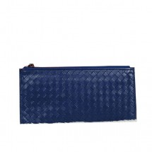 Bottega Veneta Intrecciato Nappa Zippy Wallet BV889 RoyalBlue BV815DS71