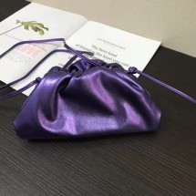 Bottega Veneta Nappa lambskin soft wide large Shoulder Bag 585852 purple BV626aC46