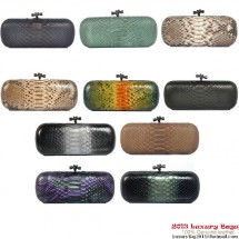 Copy Bottega Veneta 8651L Python Leather Knot Clutches BV854nF79