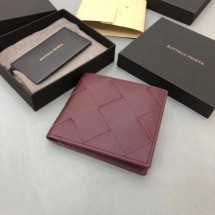 Designer Replica Bottega Veneta BI-FOLD WALLET 649603 Burgundy BV786CF36