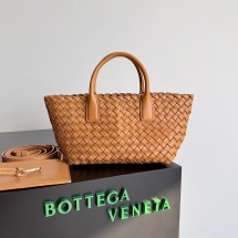 Fake Best Bottega Veneta Mini Cabat 709464 Caramel BV291Nk59
