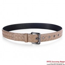 Fake Bottega Veneta Intrecciato Nappa Belt Grey BV1170Iw51