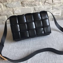 High Imitation Bottega Veneta Sheepskin Weaving Original Leather BV3996 Black BV921ng31