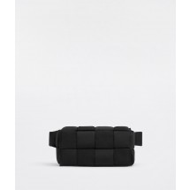Imitation Bottega Veneta CASSETTE Mini Nylon belt bag 8952 Black BV312lH78