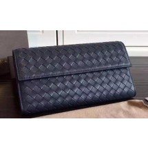 Imitation Bottega Veneta Intrecciato Nappa Tri-Flod Wallet BV150507 Royal BV713JC57
