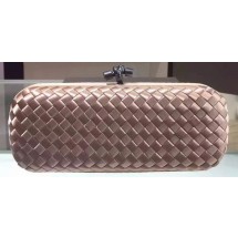 Imitation Bottega Veneta STRETCH Knot Sheepskin Leather Clutch BV8651 Light Gold BV175lL78